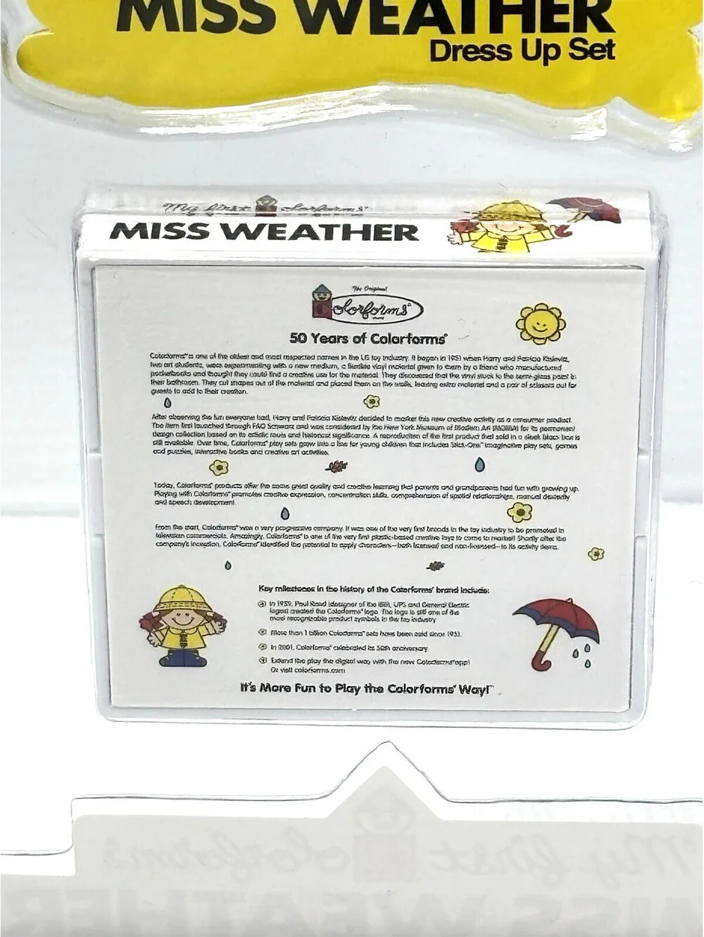 Worlds Smallest My First Forforms Miss Weather Dress Up Set Mini Vinyl Doll Toy